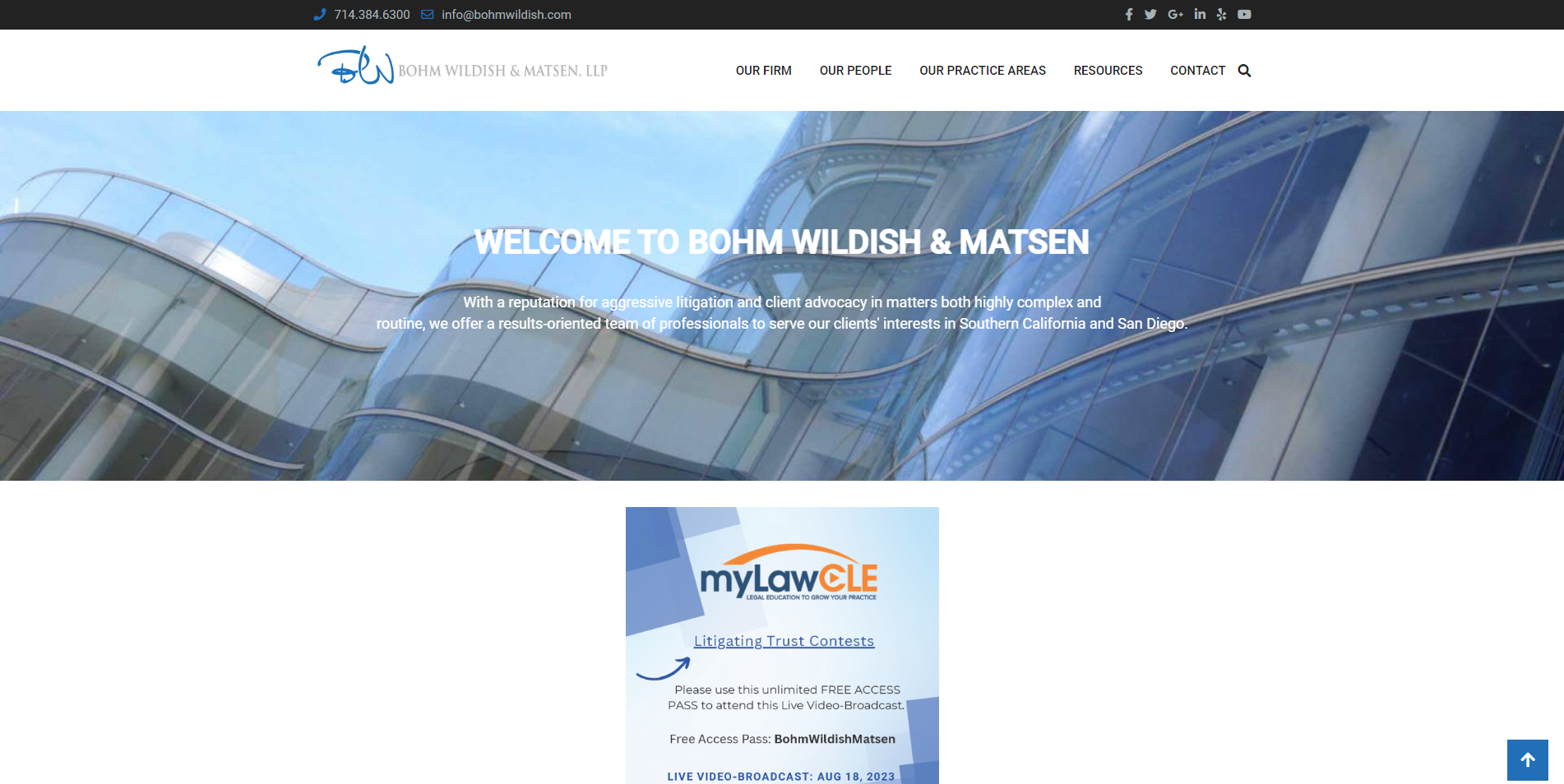 Bohm Wildish & Matsen, LLP